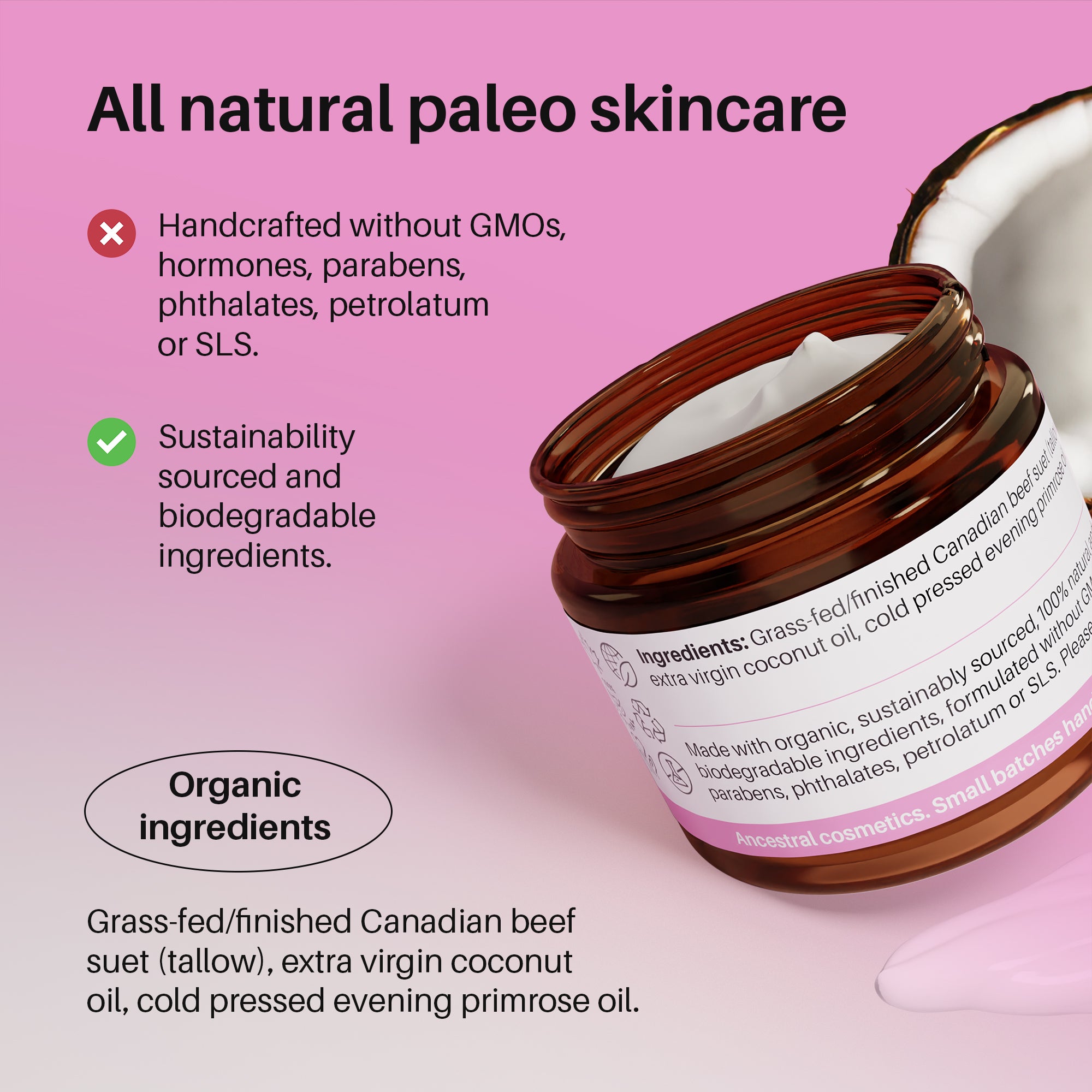 Organic Tallow-Coconut Makeup Remover, 60ml 5- Lipidology