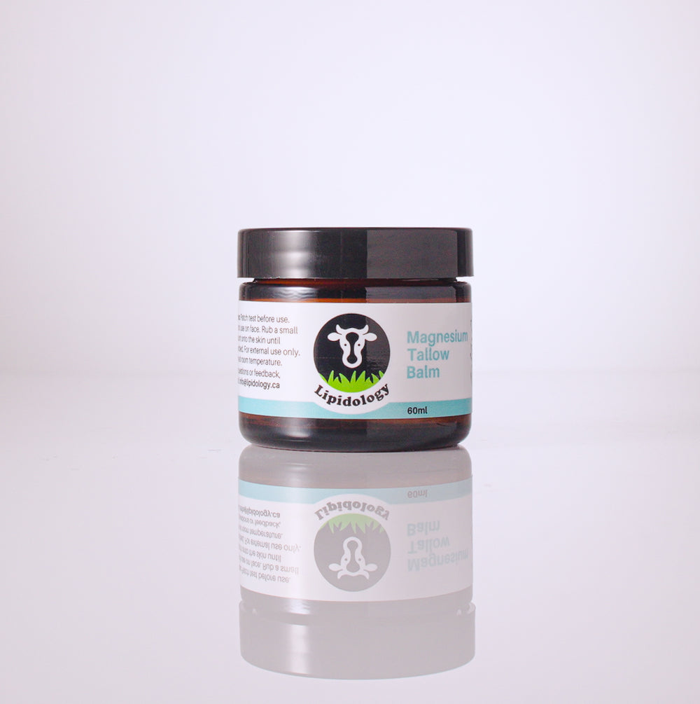 Organic Magnesium Tallow Cream, Unscented, 60 ml