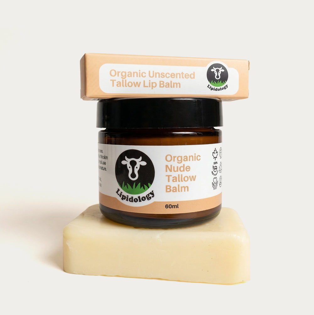 Unscented Soap, Lip Balm & Nude Tallow Balm Bundle