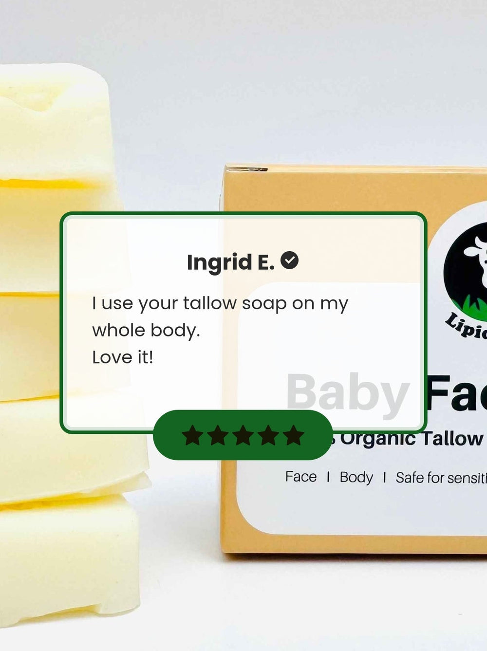 Unscented Tallow Soap Bar — 5 Pack | Lipidology Canada