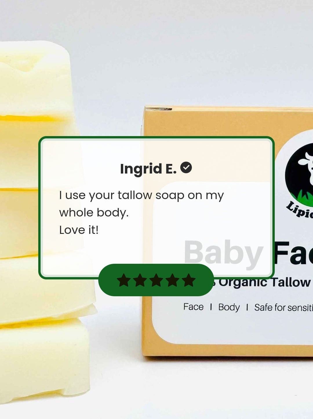 Unscented Tallow Soap Bar | Lipidology Canada