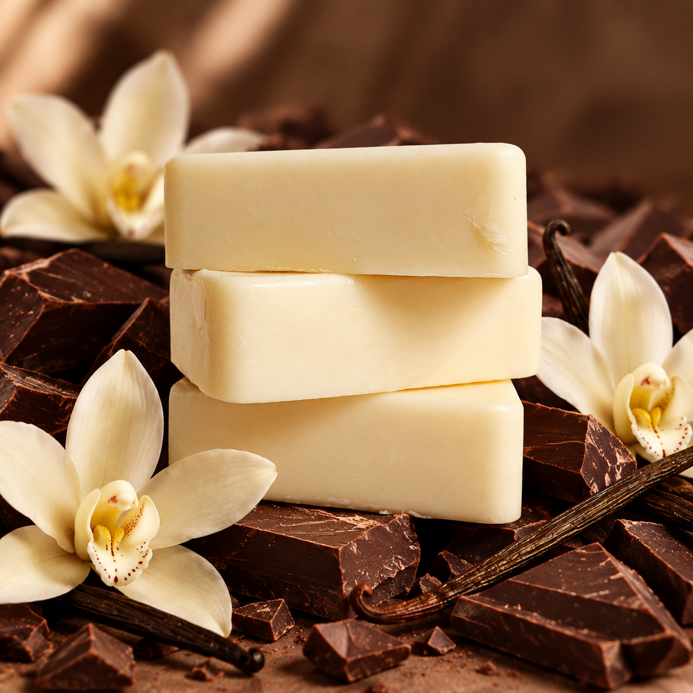 Cocoa Vanilla Soap Bars