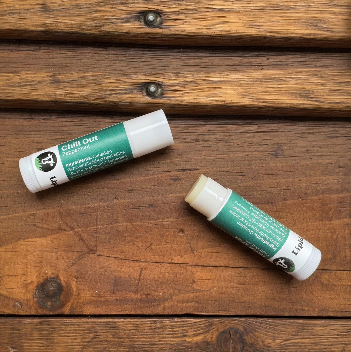 Organic Chill Out Lip Balm, Peppermint, Vanilla, 4.25 g:
