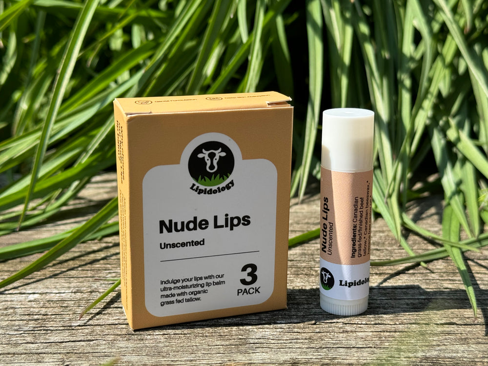 Nude, Lip Balm, Unscented, 5.5 ml, 3 PACK