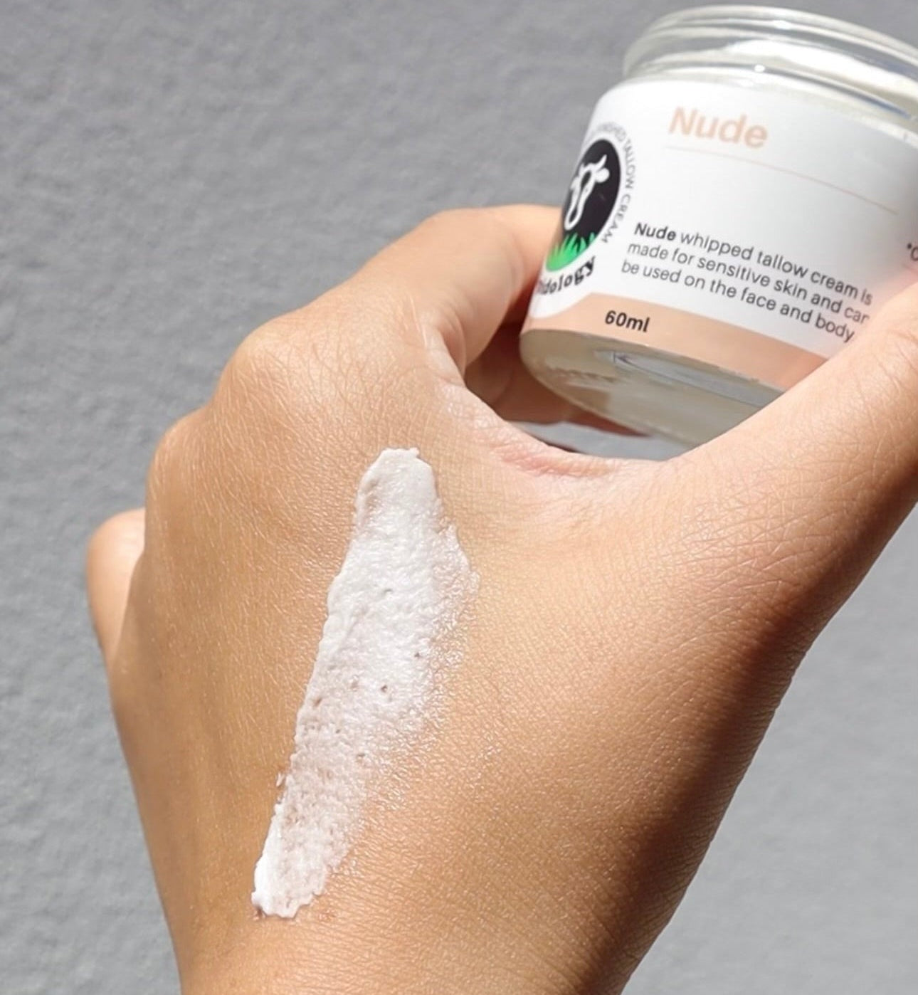 Organic Nude Tallow Face and Body Balm, Unscented, 60 ml