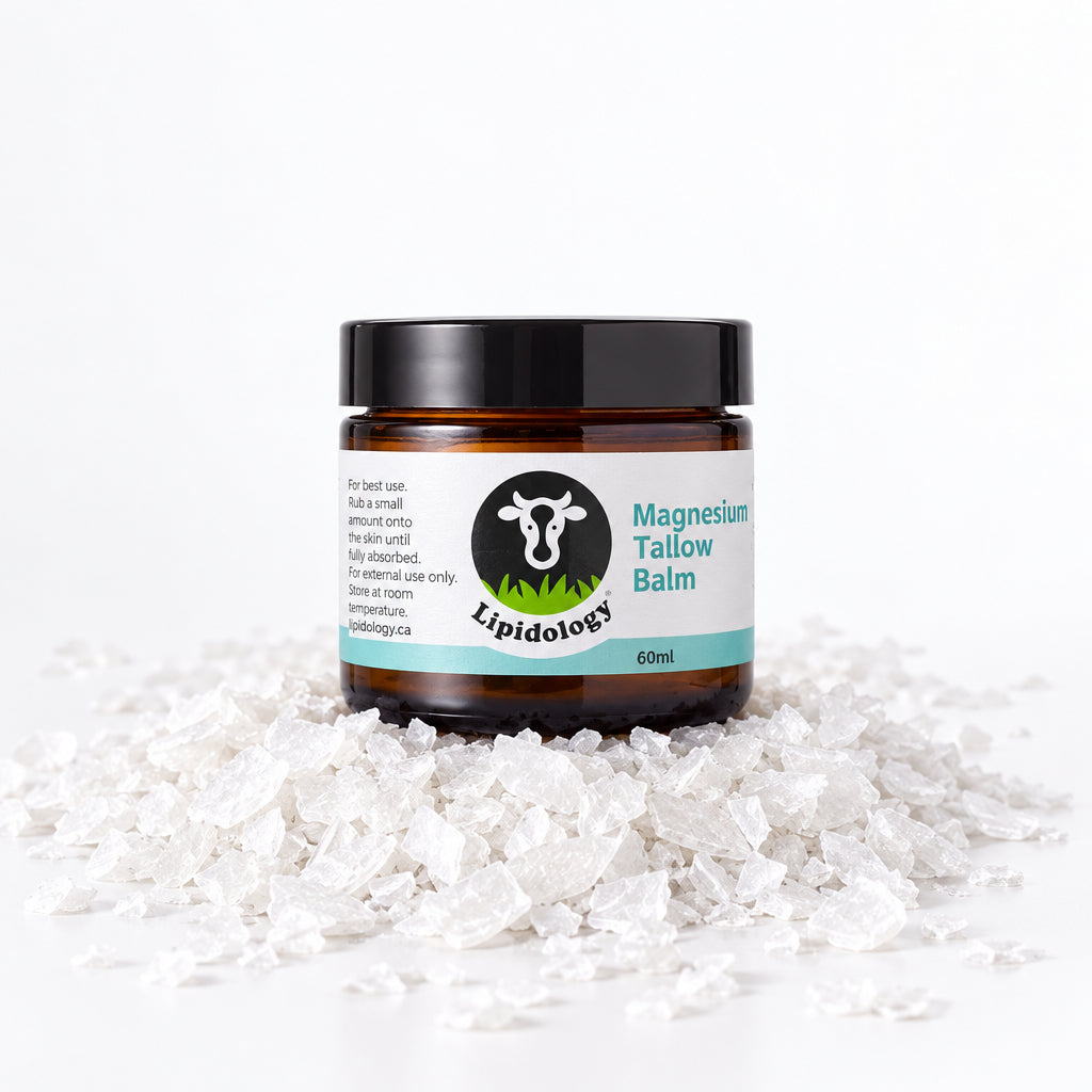 Organic Magnesium Tallow Cream, Unscented, 60 ml - Lipidology