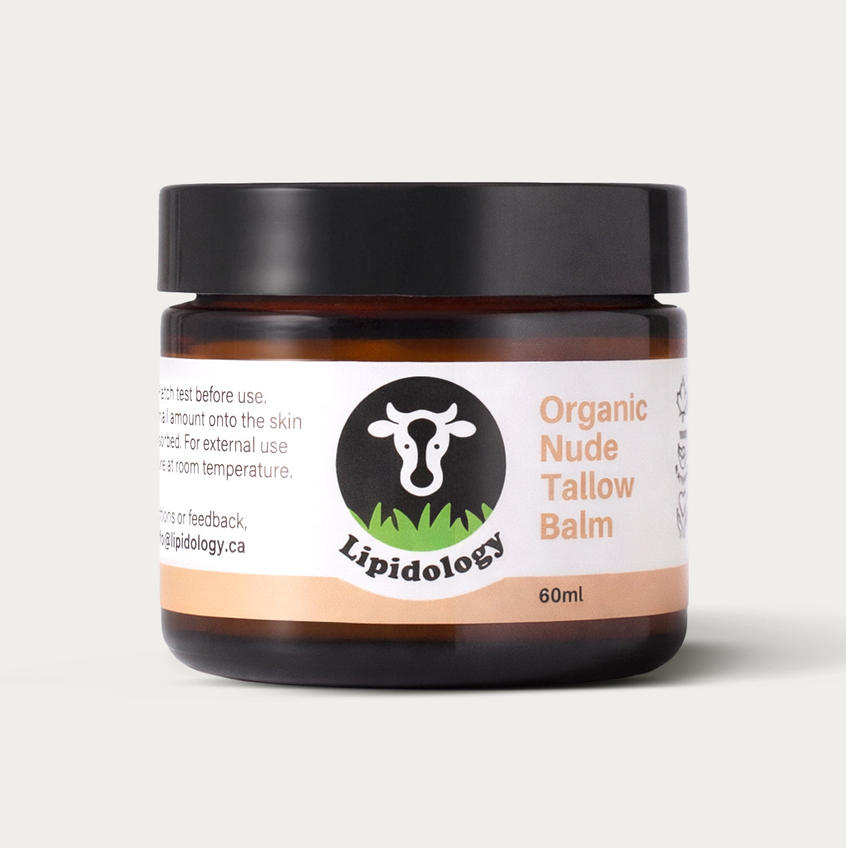 Organic Nude Tallow Face and Body Balm, Unscented, 60 ml