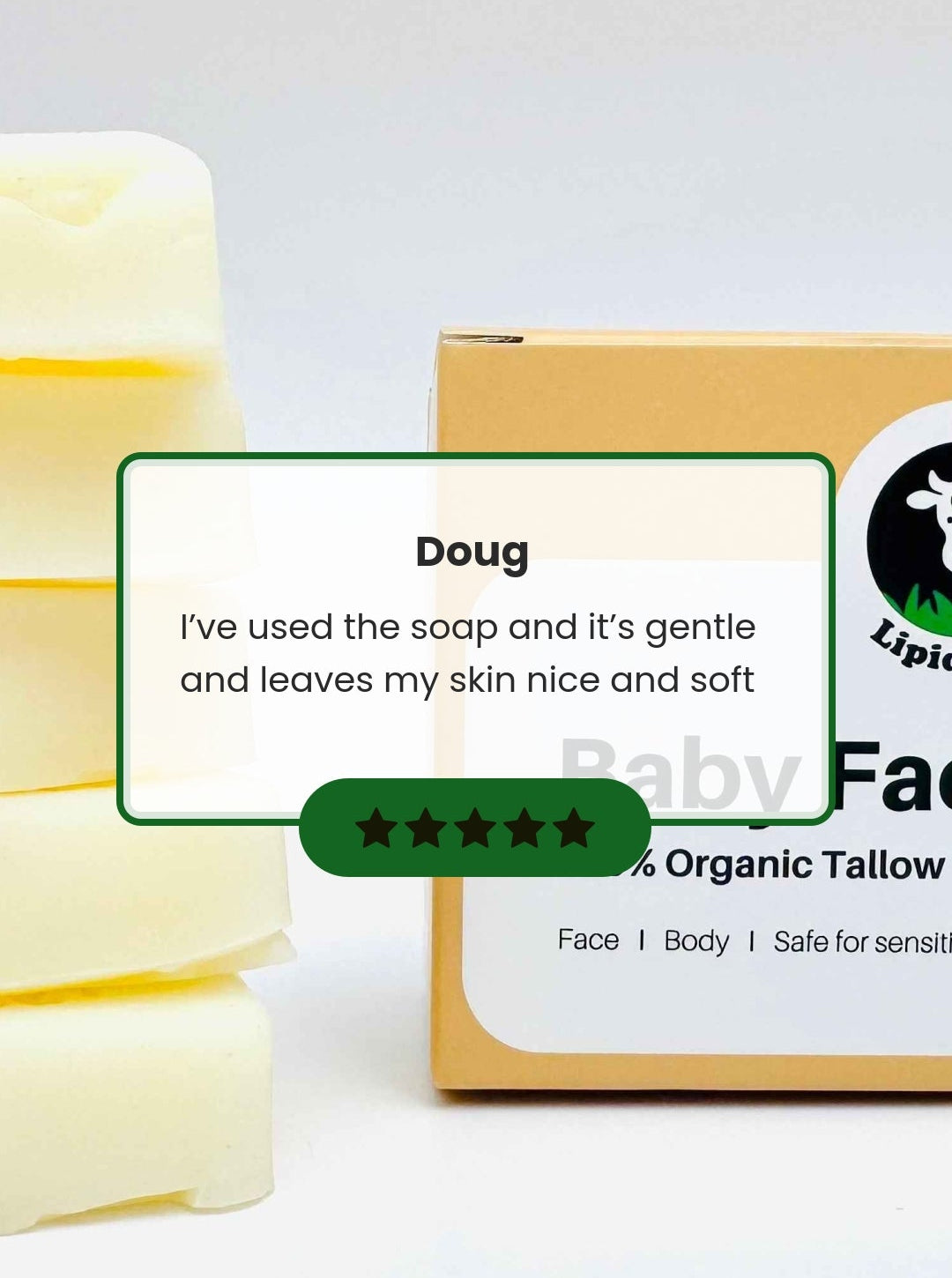 Unscented Tallow Soap Bar | Lipidology Canada