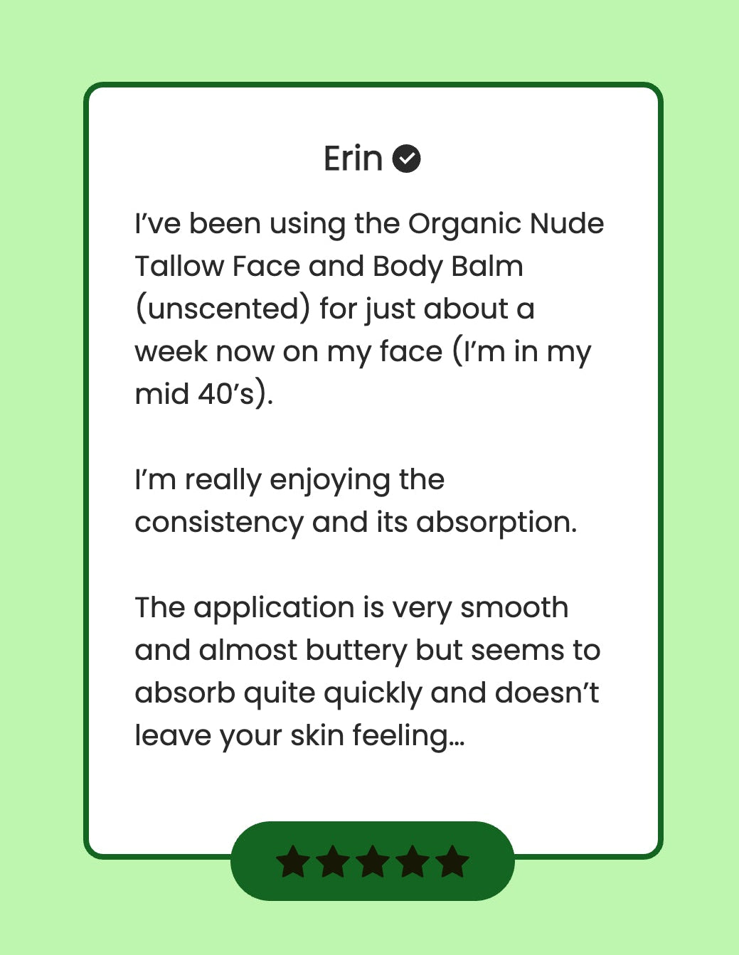 Organic Nude Tallow Face and Body Balm, Unscented, 60 ml