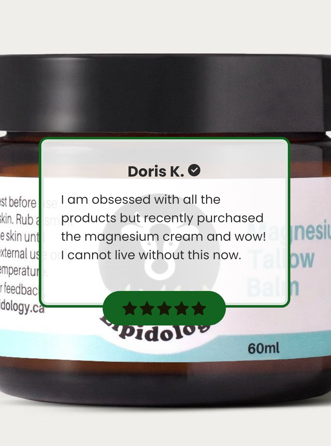 Unscented Magnesium Tallow Balm — For Sleep, Relaxation and Sore Muscles | Lipidology