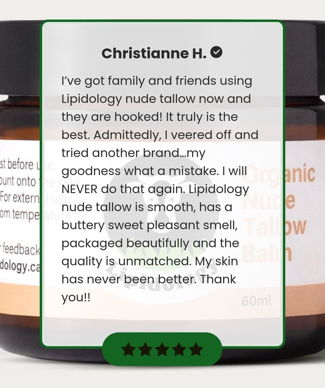 Unscented Tallow Balm — For Sensitive & Eczema-Prone Skin | Lipidology