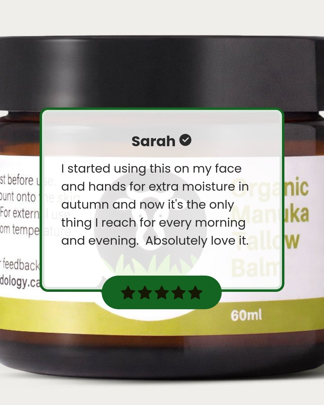 Manuka Honey Tallow Balm — Antibacterial & Ultra-Nourishing